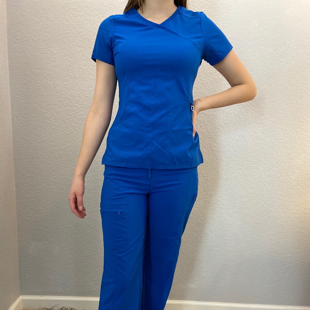 Royal blue scrubs
